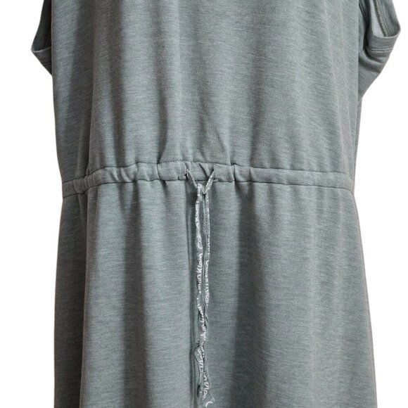 Calvin Klein Cap Sleeve Drawstring T-Shirt Mini Dress In Jadeite Sz 2X - Picture 5 of 11